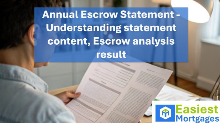 Annual escrow statement